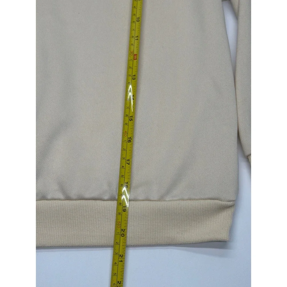Kids Cream Cartoon Cat Graphic Sweatshirt Long Sleeve Pullover Crewneck 10Y‎